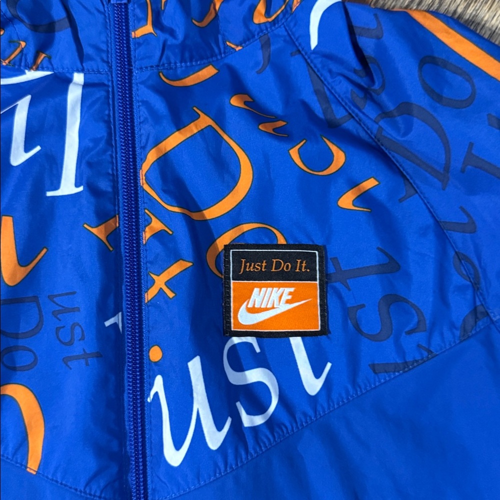 Nike Boys Sportswear Windrunner JDI Jacket XL (18/20) - Blue/Orange - Picture 3 of 6